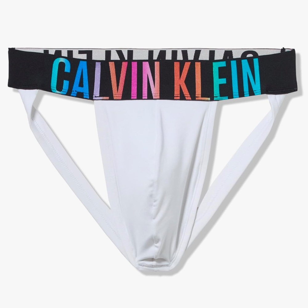 Calvin Klein Men's White Jockstrap (Pride Collection)